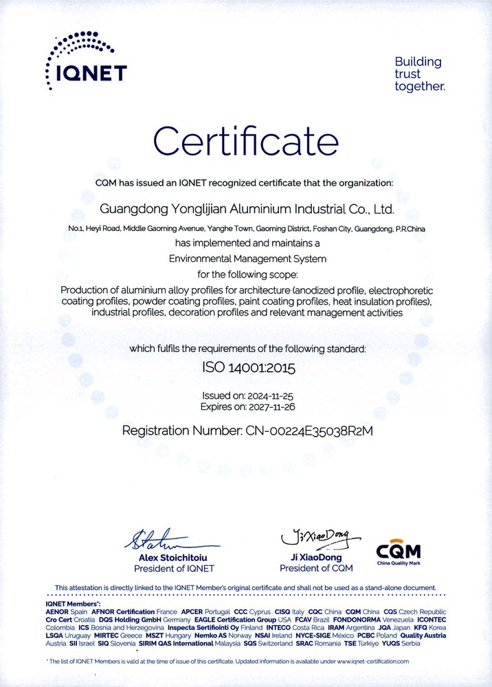 ISO14001 Gestion de l'environnement