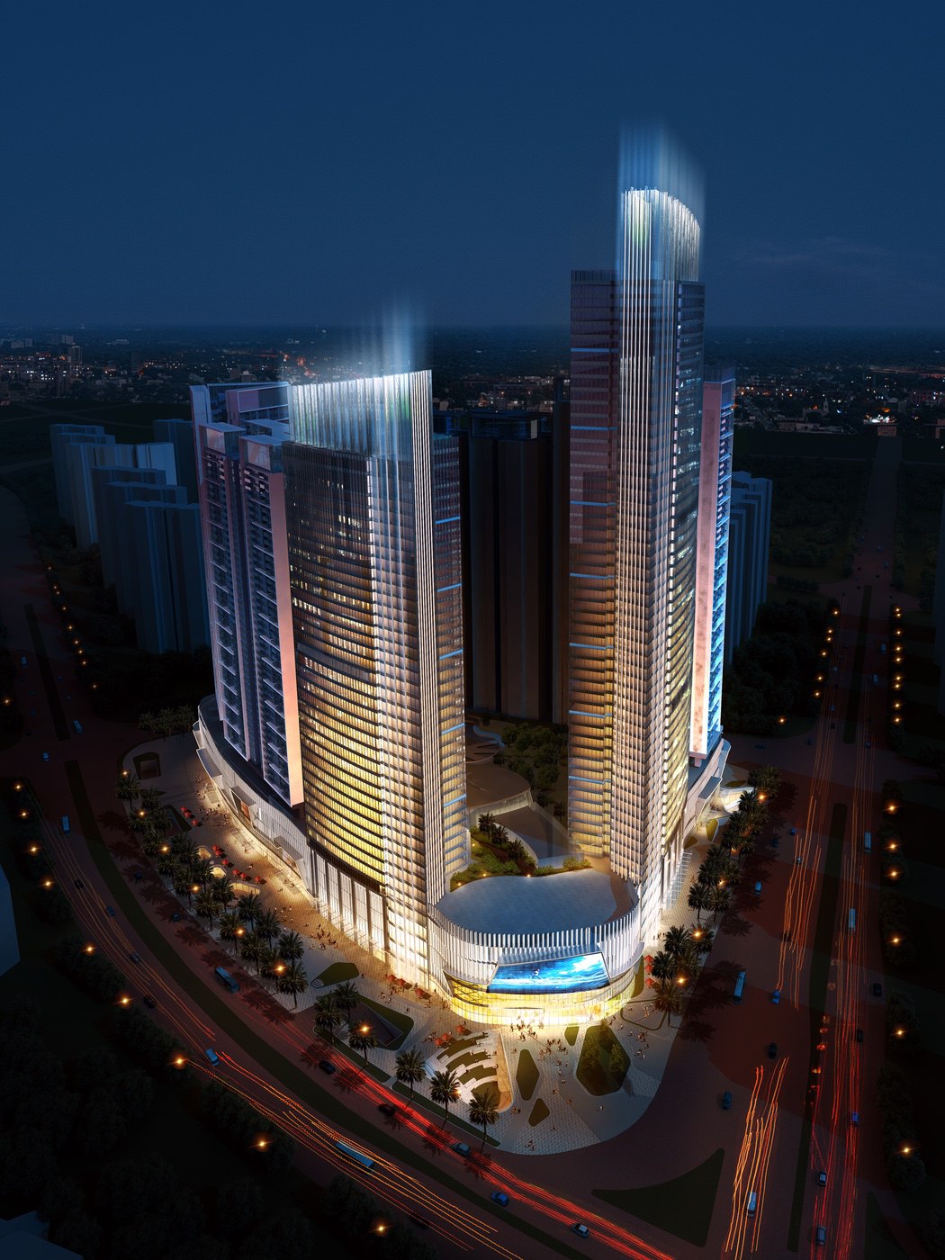 Westturm des Foshan Dongping Plaza Projekts